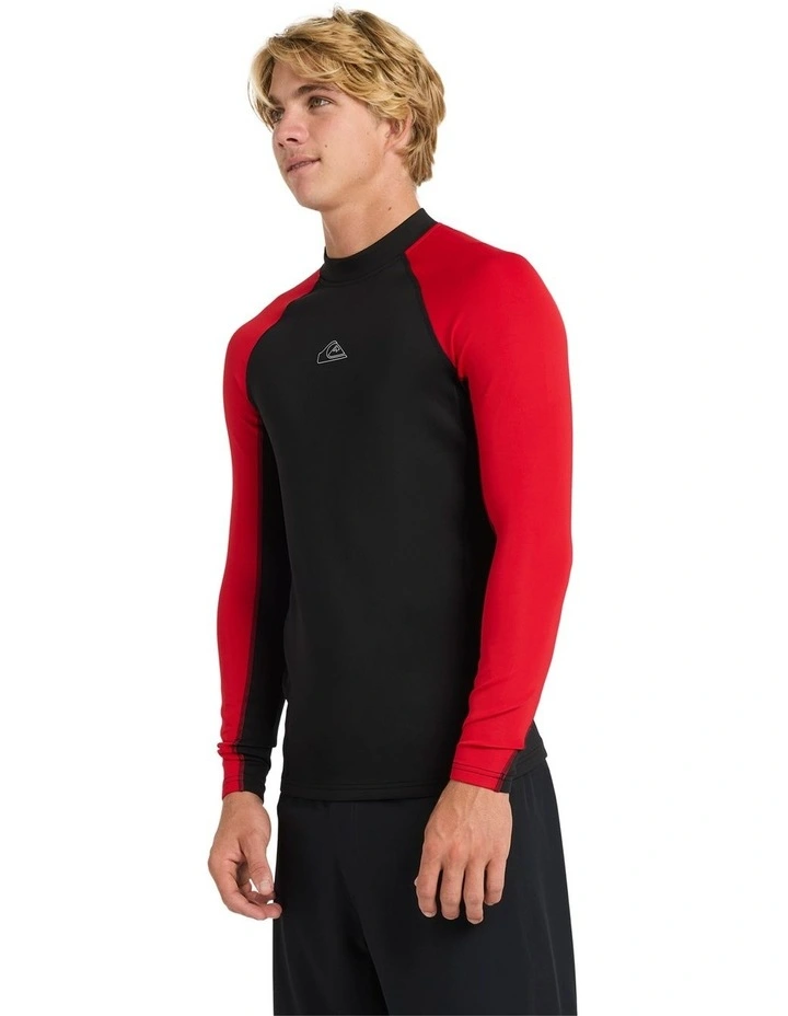 Everyday Heat Panel Long Sleeve Rash Vest in Salsa image 3