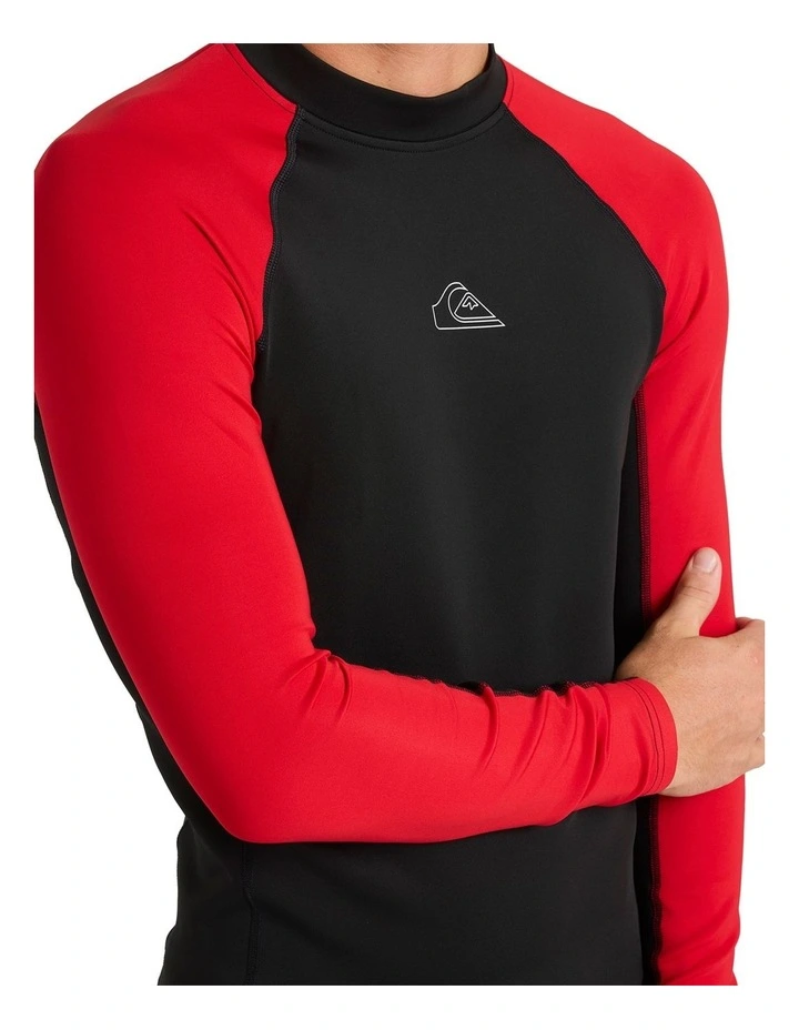 Everyday Heat Panel Long Sleeve Rash Vest in Salsa image 4