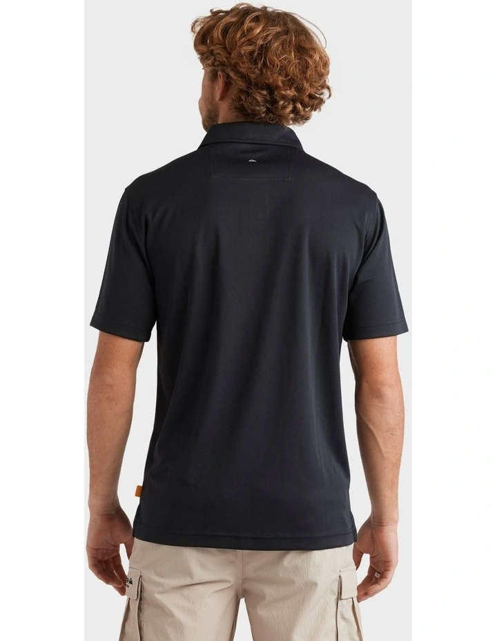 Pacific Polo Shirt in Black image 2