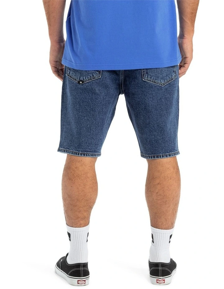 Aqua Cult Denim Shorts in Aged image 2
