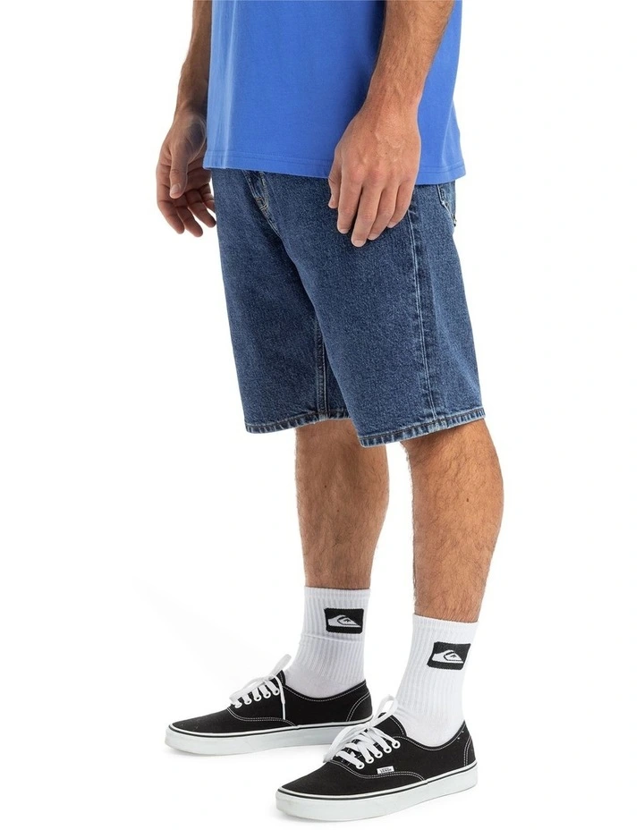 Aqua Cult Denim Shorts in Aged image 3