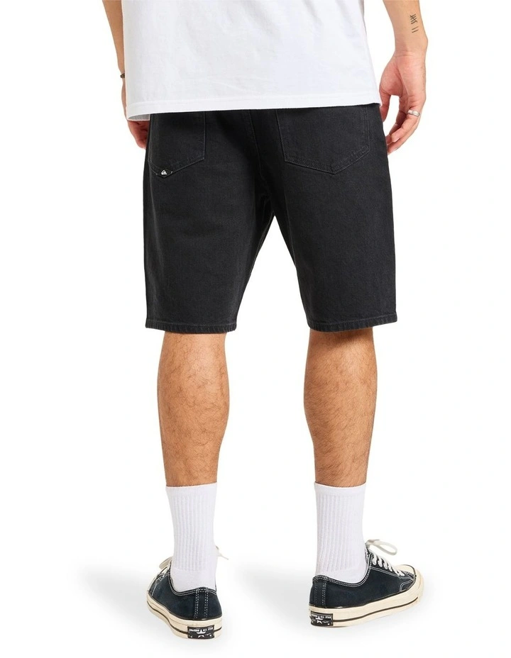 Aqua Cult Denim Shorts in Black image 2