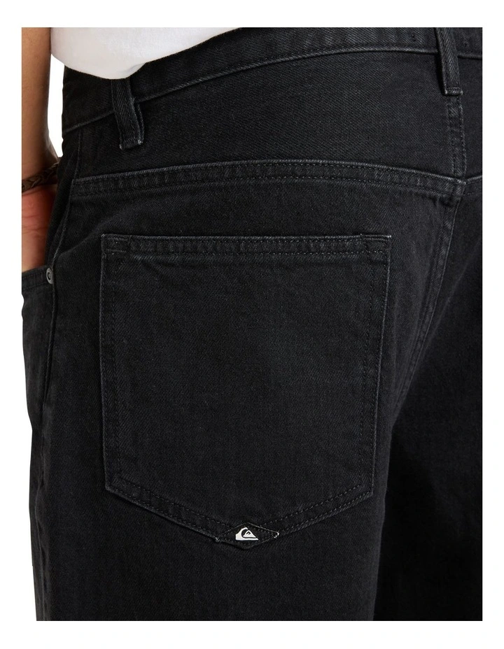 Aqua Cult Denim Shorts in Black image 4