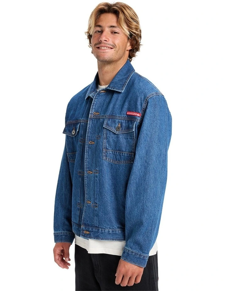 All Ride Denim Jacket In Medium Blue image 3
