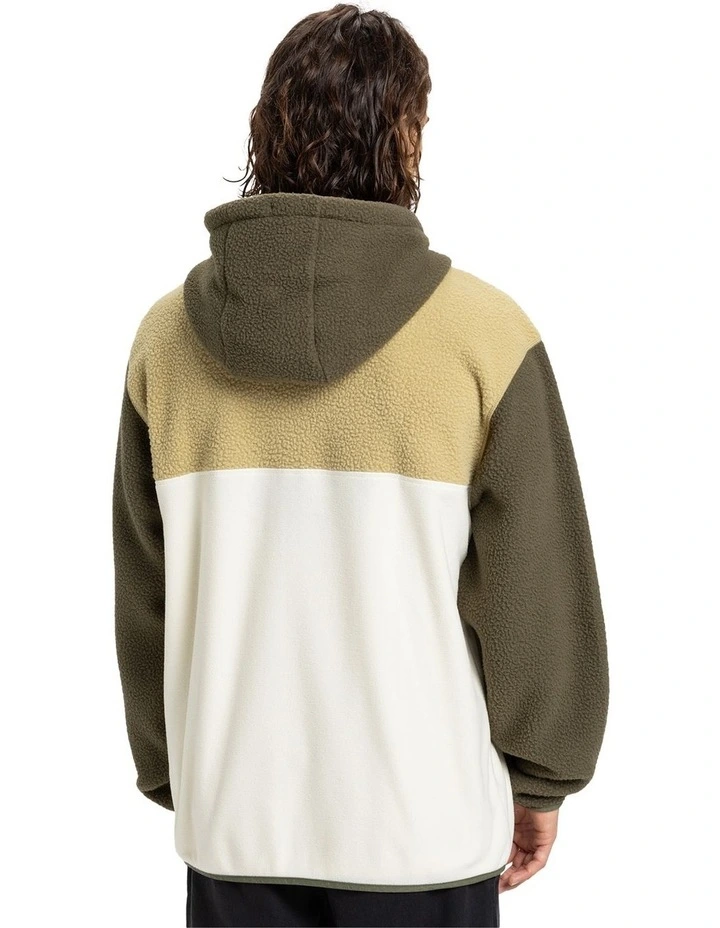 Ocean View Mix Up Fleece Hoodie in Grape Leaf image 2