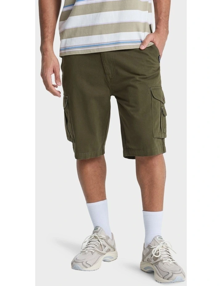 Crucial Battle Cargo Shorts In Grape Leaf image 1