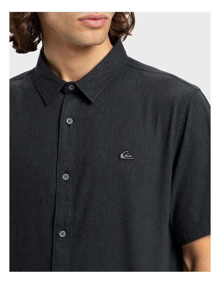 Premium Stretch Short Sleeve Shirt in Black image 4