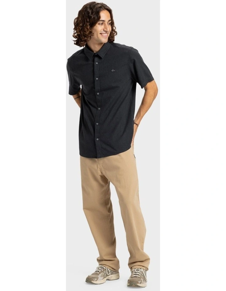 Premium Stretch Short Sleeve Shirt in Black image 5