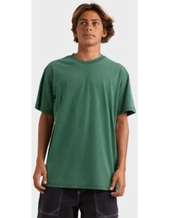 Salt Water Crew T-Shirt in Trekking Green
