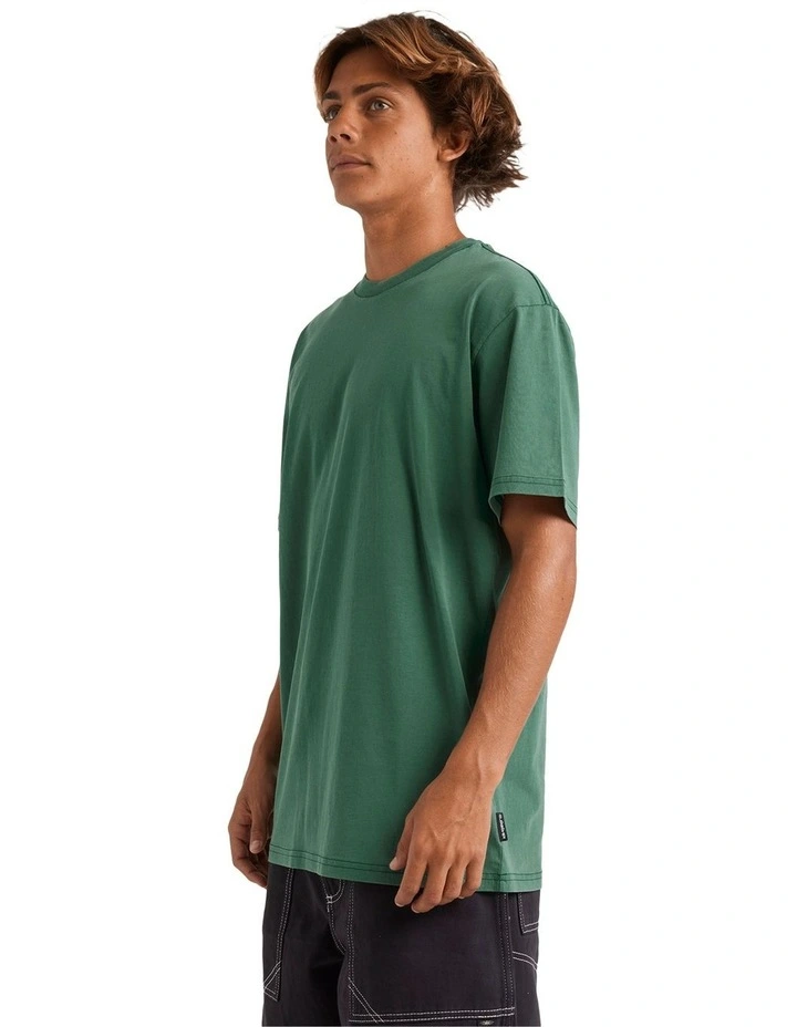 Salt Water Crew T-Shirt in Trekking Green image 3