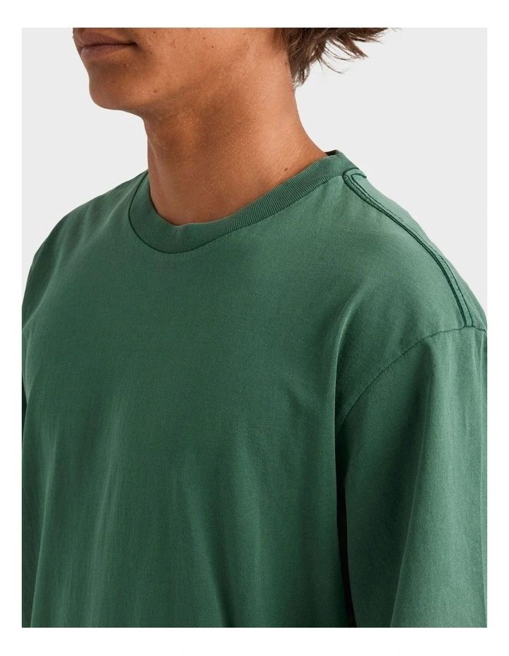 Salt Water Crew T-Shirt in Trekking Green image 4