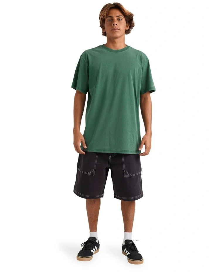 Salt Water Crew T-Shirt in Trekking Green image 5
