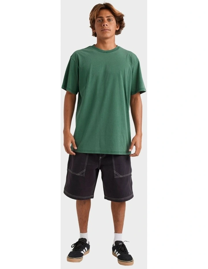 Salt Water Crew T-Shirt in Trekking Green image 5