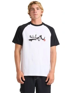 Impaired Raglan T-Shirt in White