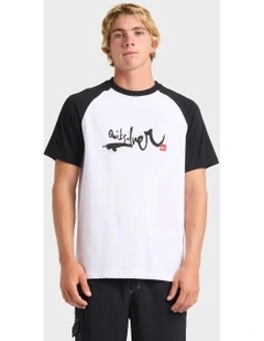 Impaired Raglan T-Shirt in White
