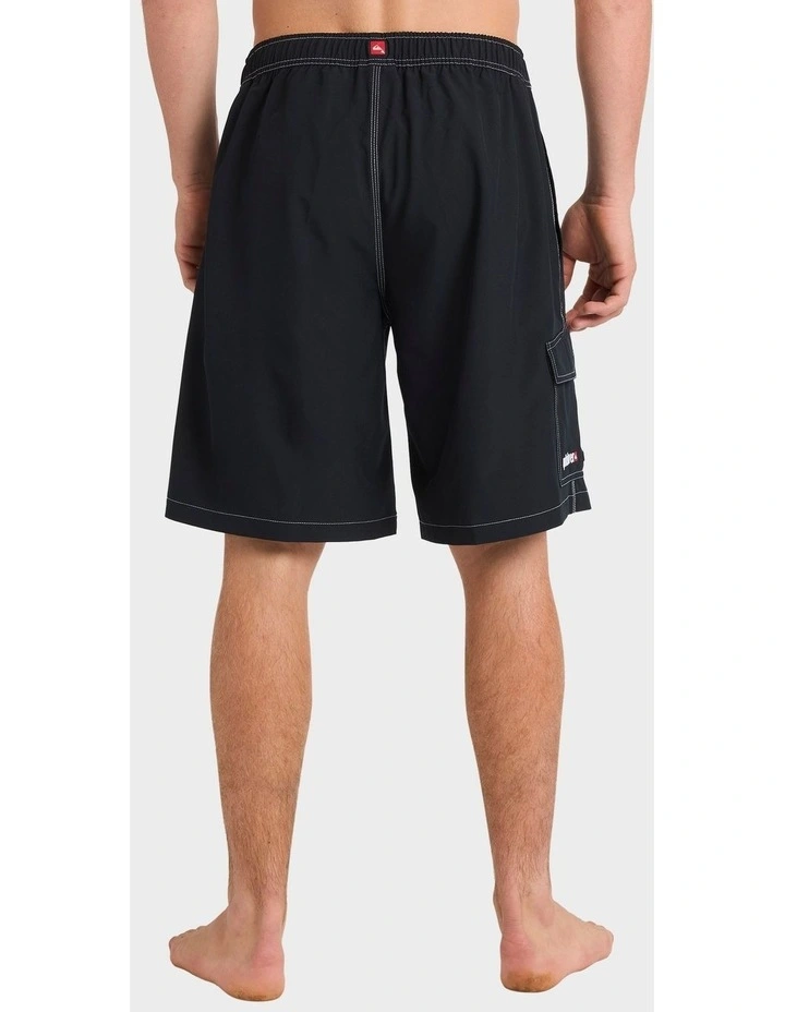 Exhibit Volley 21 Swim Shorts in Black image 2