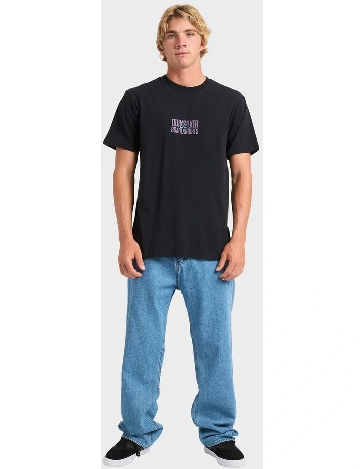 Mega Stack T-shirt in Black image 5