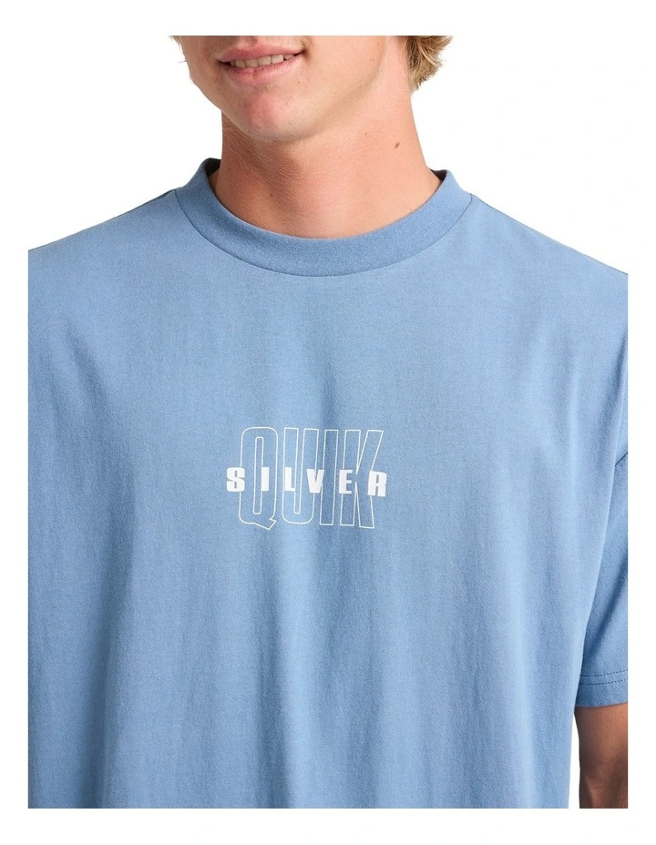 Blurred Lines T-shirt in Blue image 4