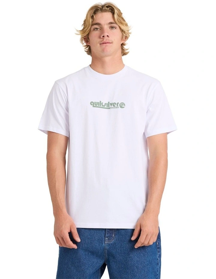 Quik Throwback T-Shirt In White image 1