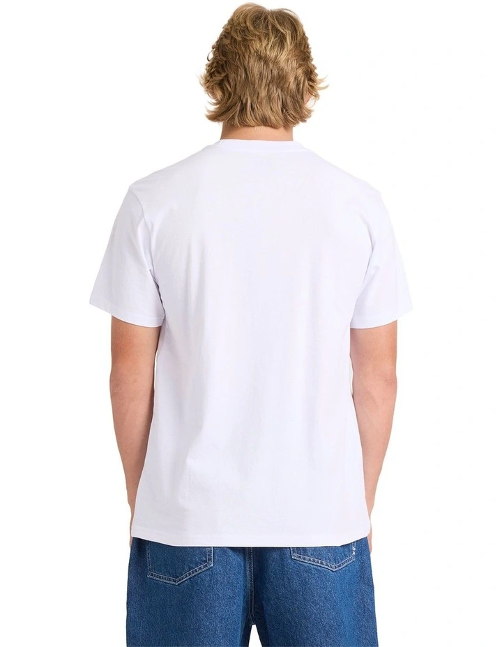 Quik Throwback T-Shirt In White image 2