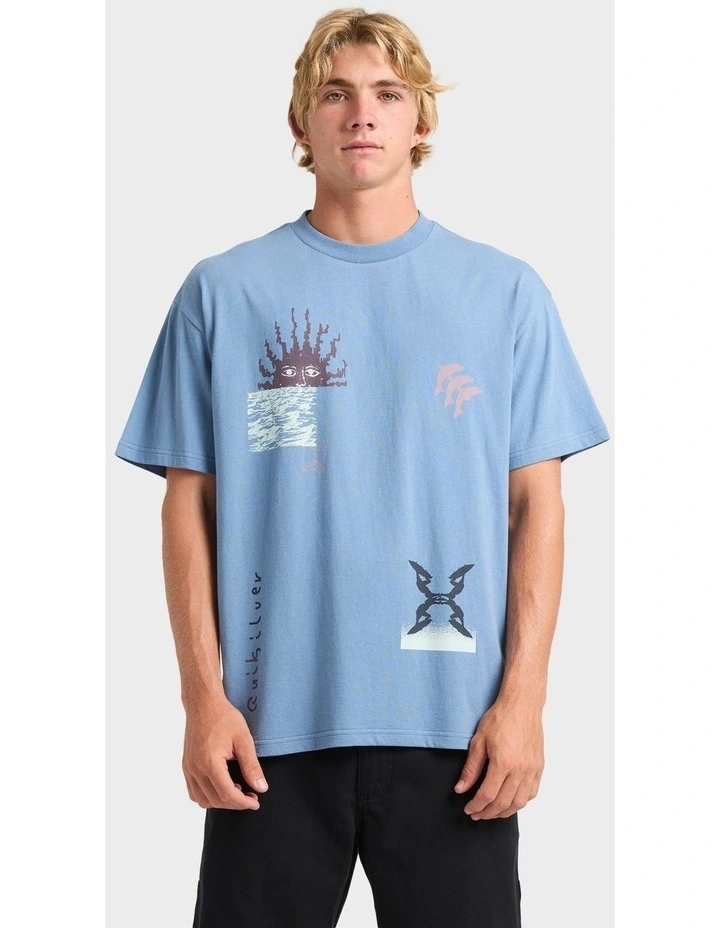 Free Lock T-Shirt in Blue image 1