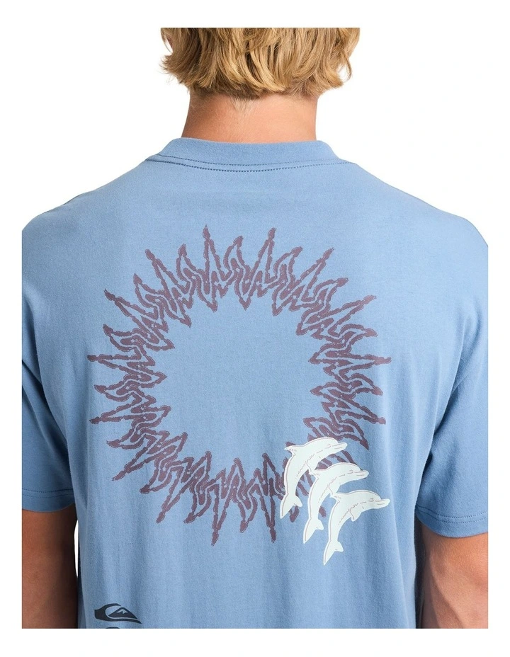 Free Lock T-Shirt in Blue image 4