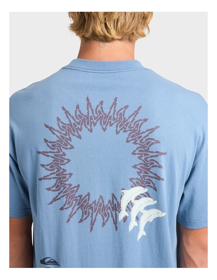 Free Lock T-Shirt in Blue image 4