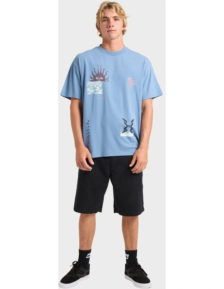 Free Lock T-Shirt in Blue image 5