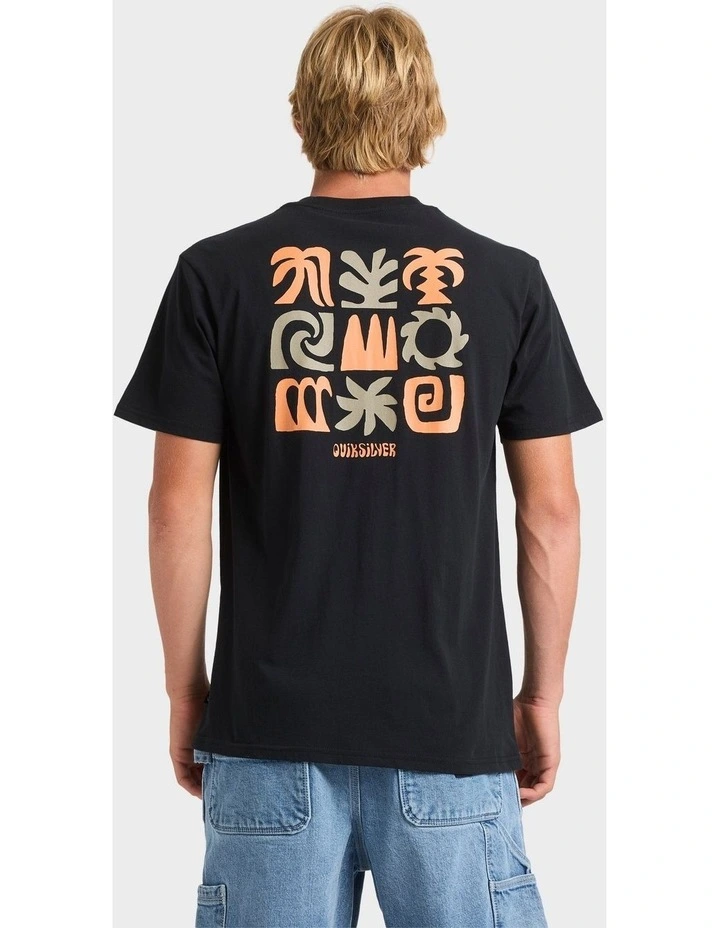 Abstract Chaos T-Shirt in Black image 2