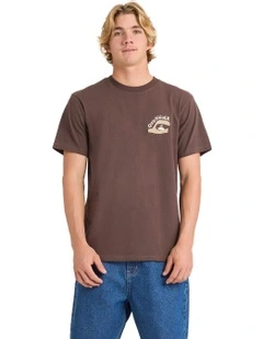 Disconnect All T-Shirt In chocolate brown