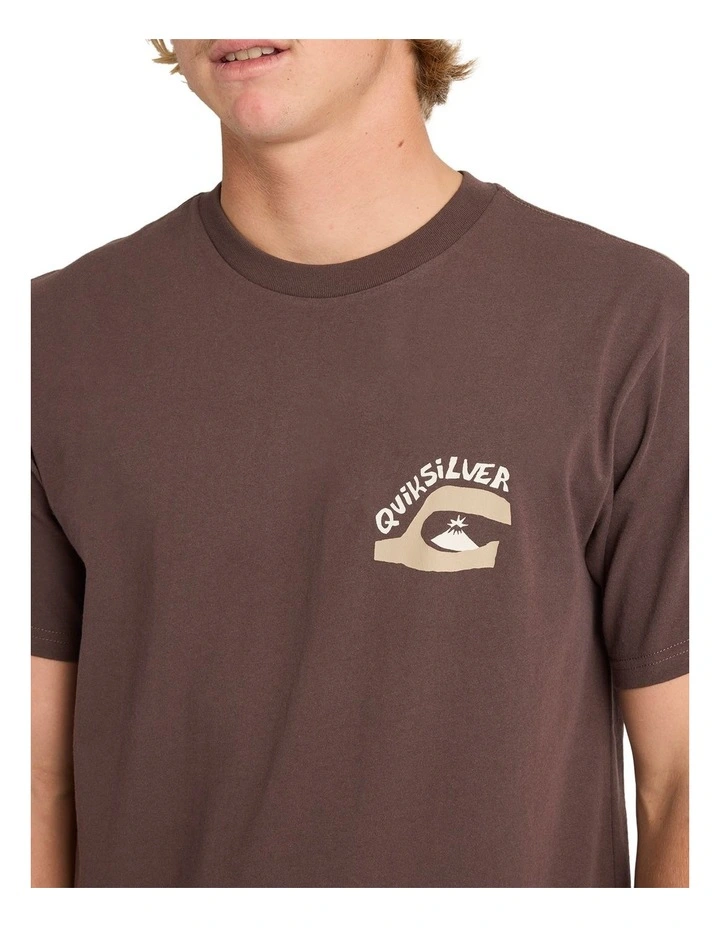 Disconnect All T-Shirt In chocolate brown image 4