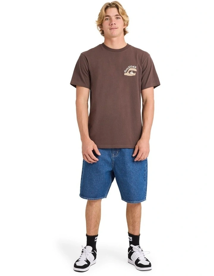 Disconnect All T-Shirt In chocolate brown image 5