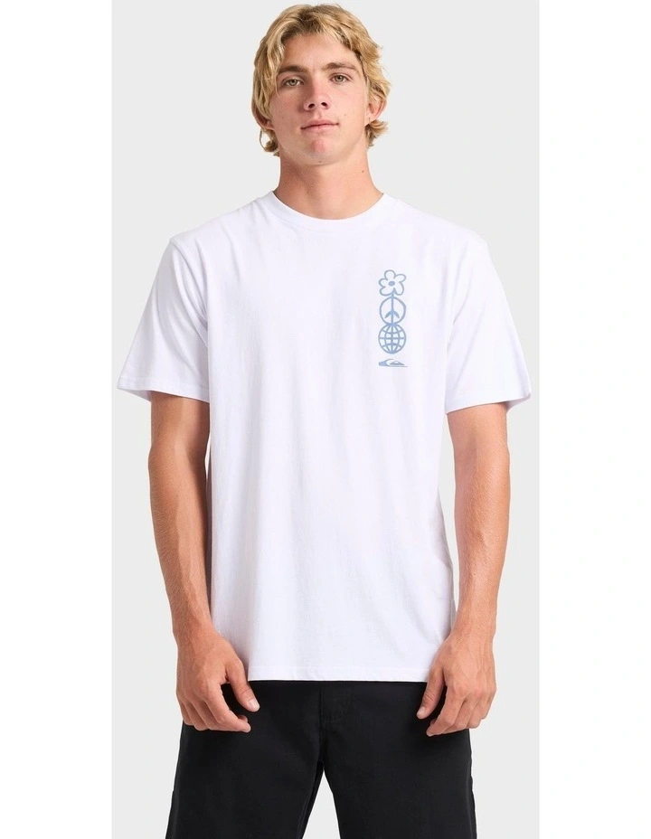 Feel Good Vibe T-Shirt in White image 1