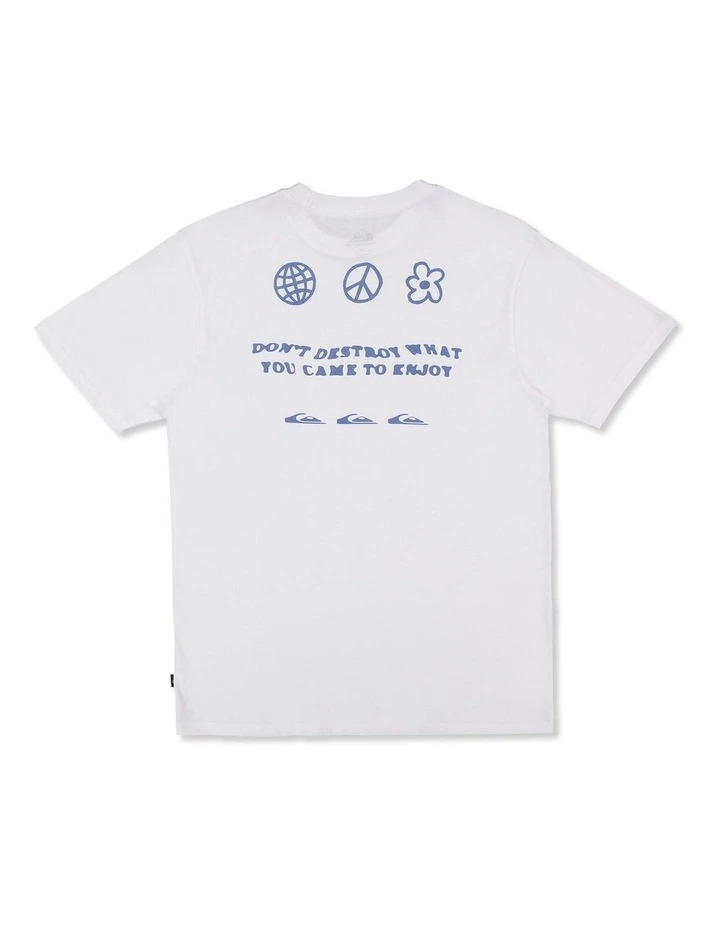 Feel Good Vibe T-shirt in White image 2