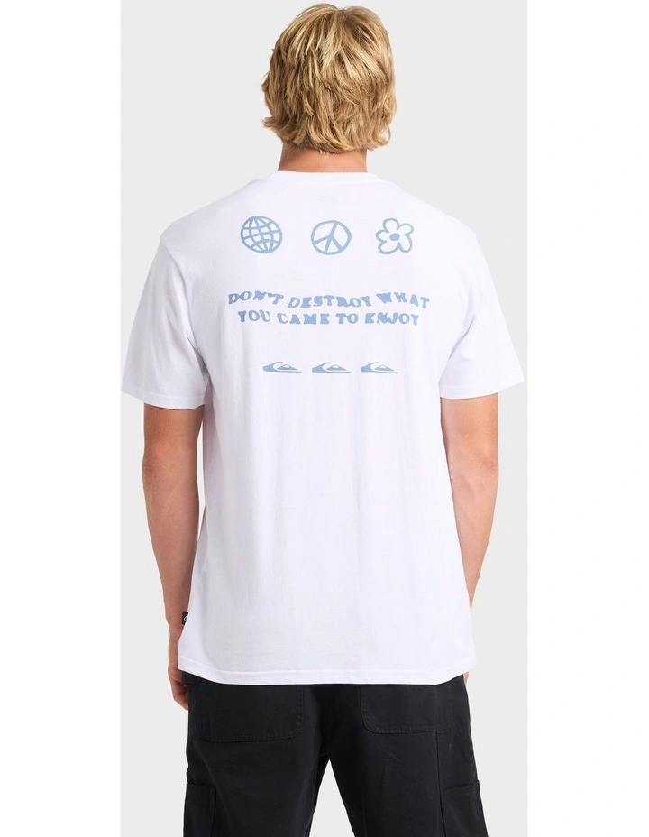 Feel Good Vibe T-Shirt in White image 2