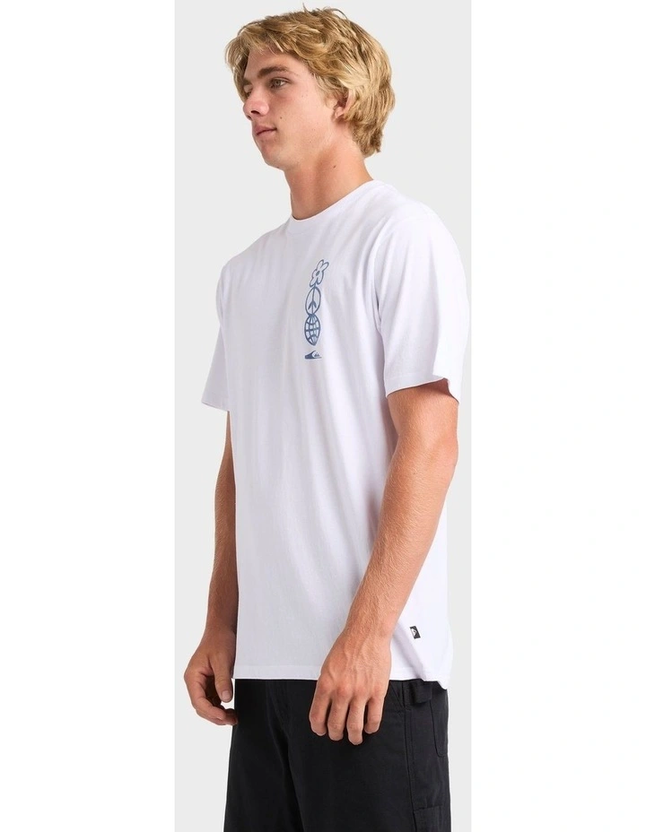 Feel Good Vibe T-Shirt in White image 3