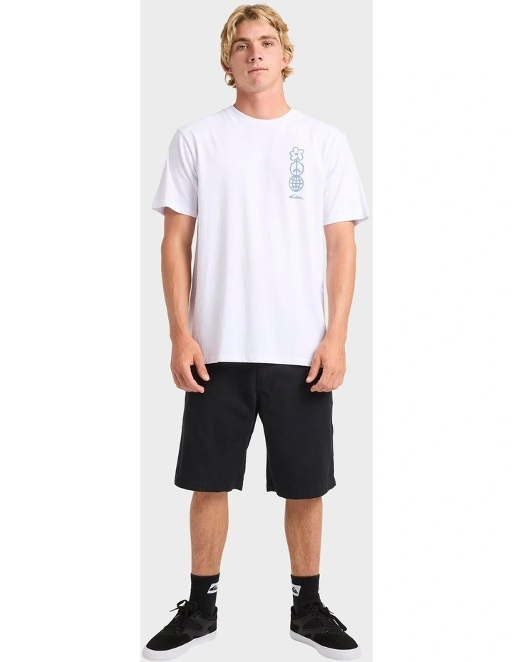 Feel Good Vibe T-Shirt in White image 5