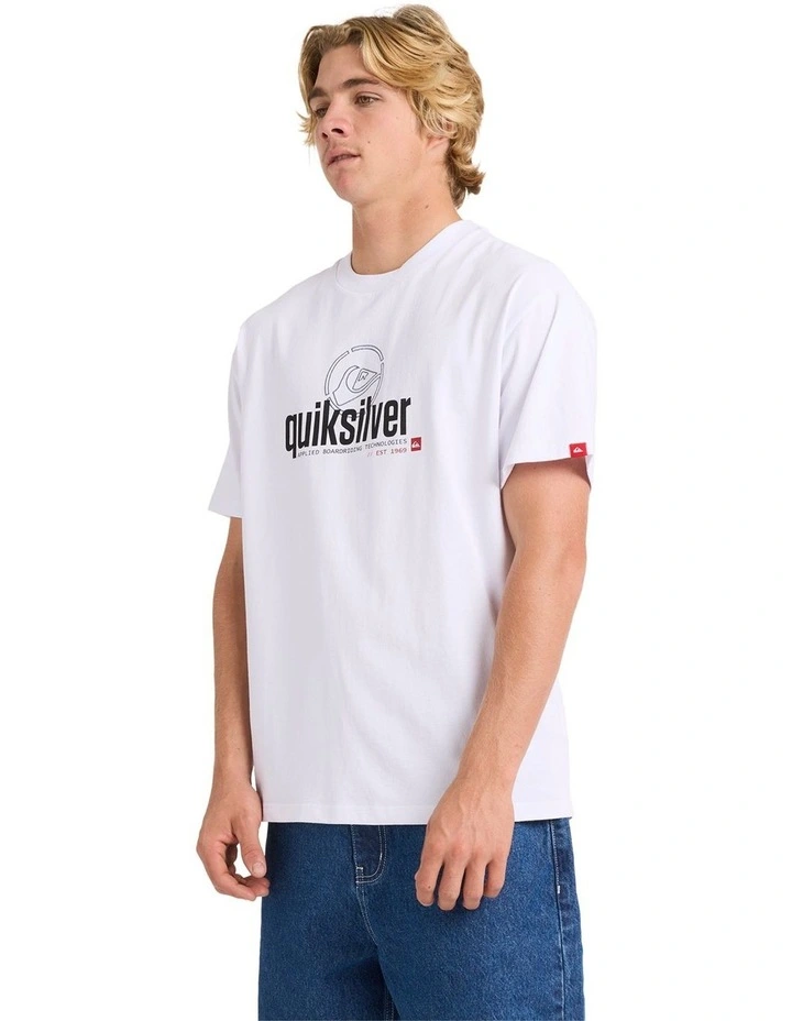 Construct T-Shirt In White image 3
