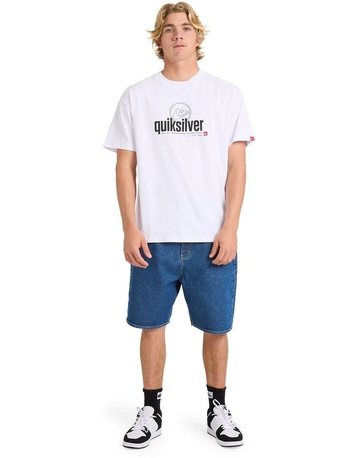 Construct T-Shirt In White image 5