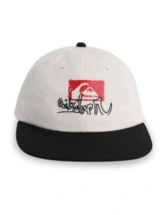 Affected Snapback Cap in White