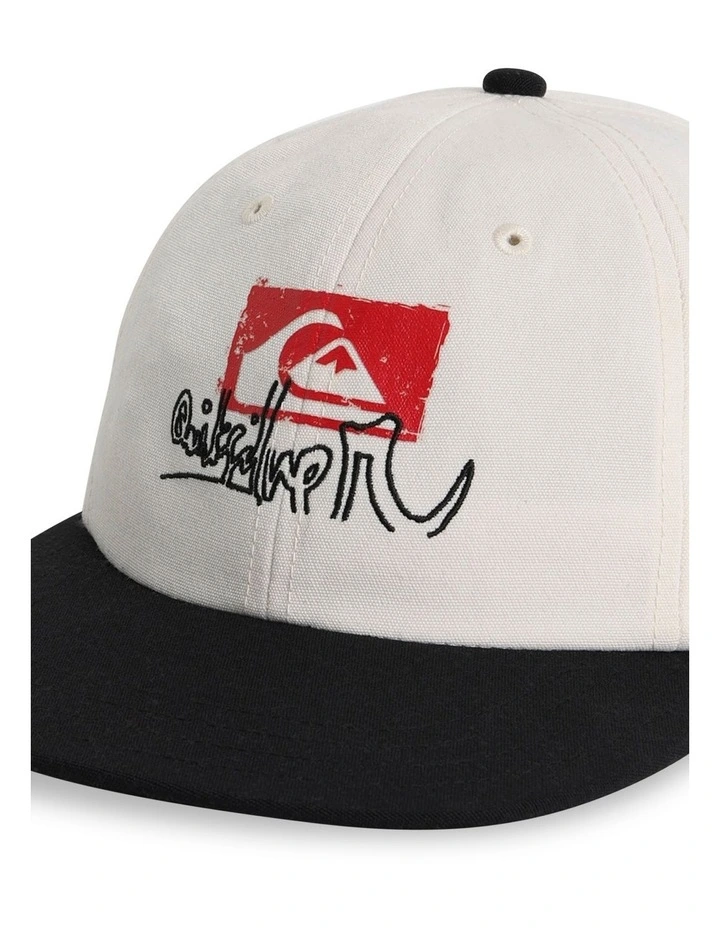 Affected Snapback Cap in White image 4