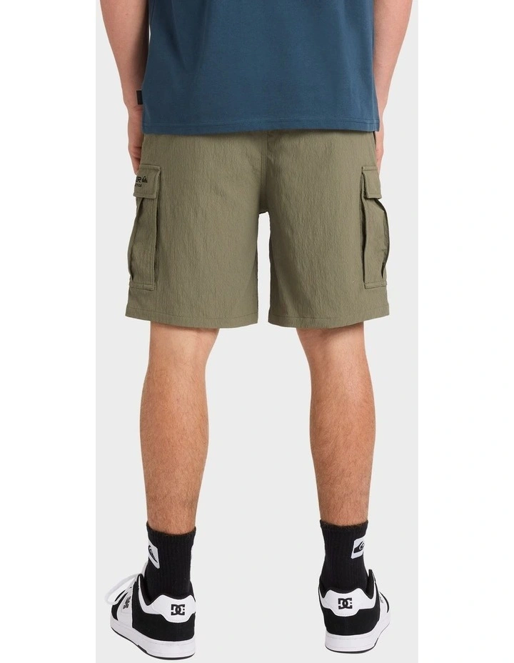 Watermans 19 Cargo Shorts in Green image 2