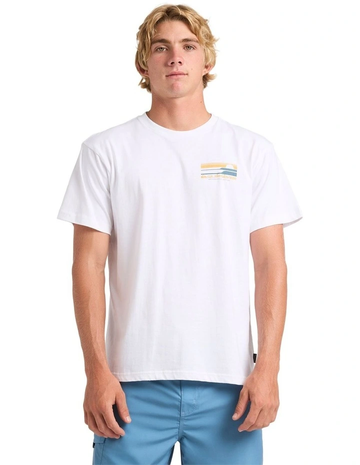 Stacked Horizon T-Shirt in White image 1