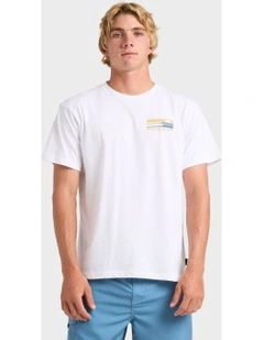 Stacked Horizon T-Shirt in White