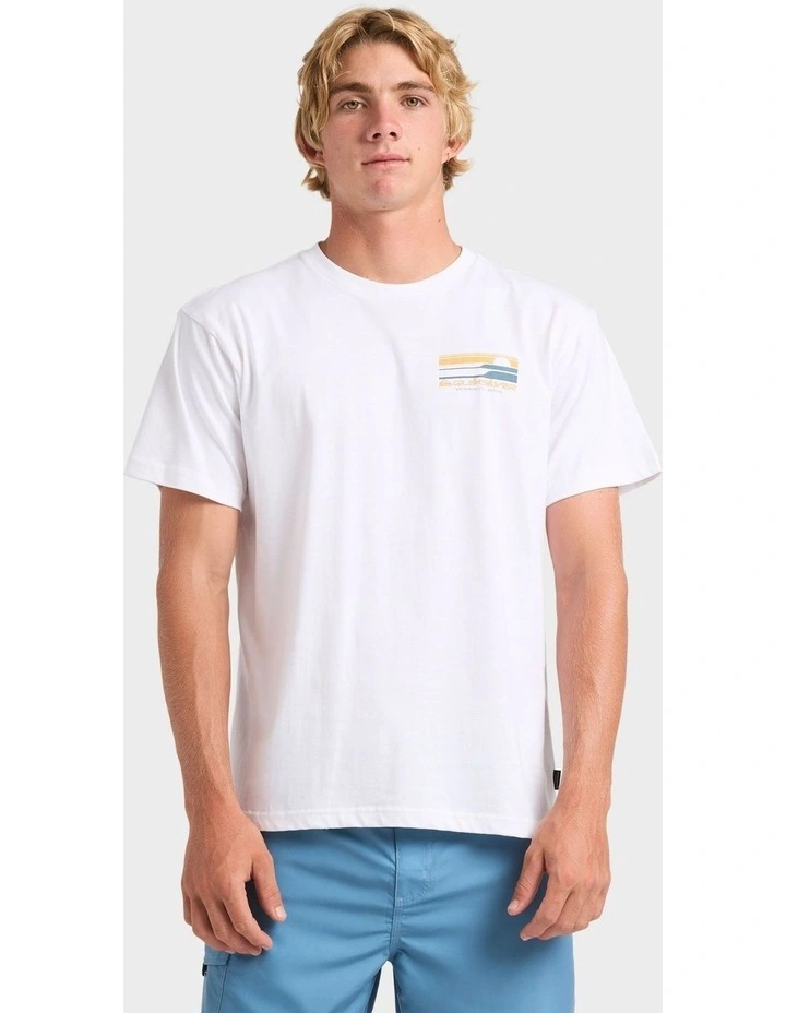 Stacked Horizon T-Shirt in White image 1
