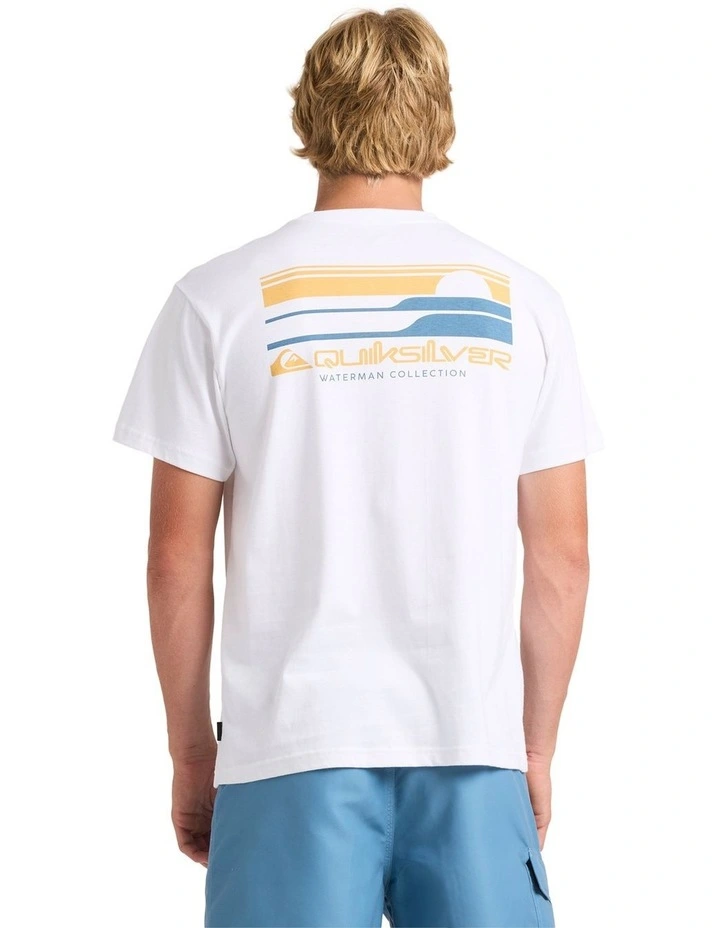 Stacked Horizon T-Shirt in White image 2