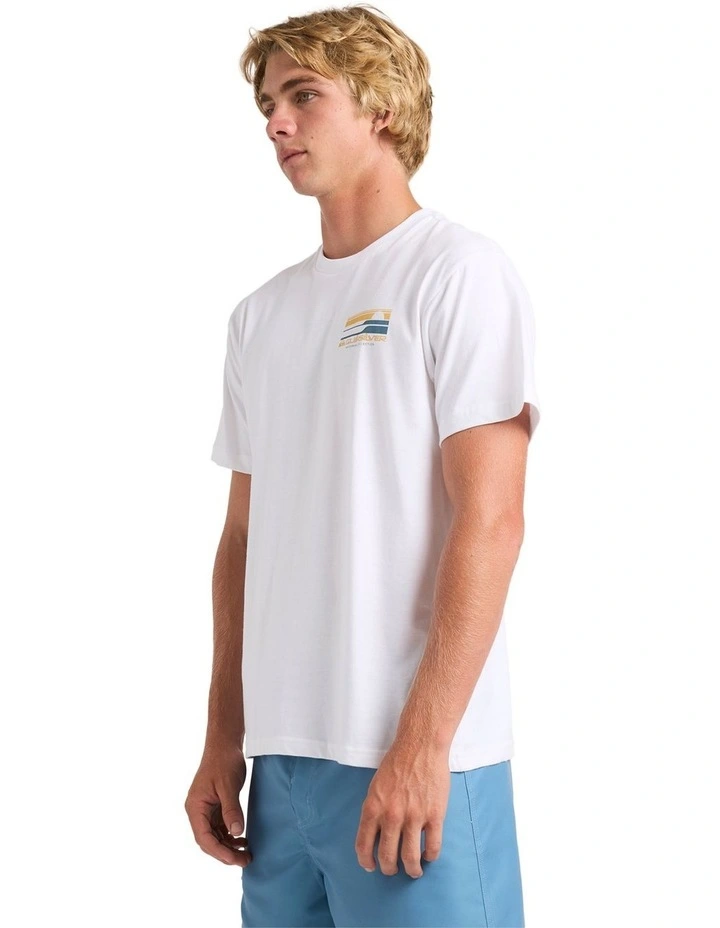 Stacked Horizon T-Shirt in White image 3