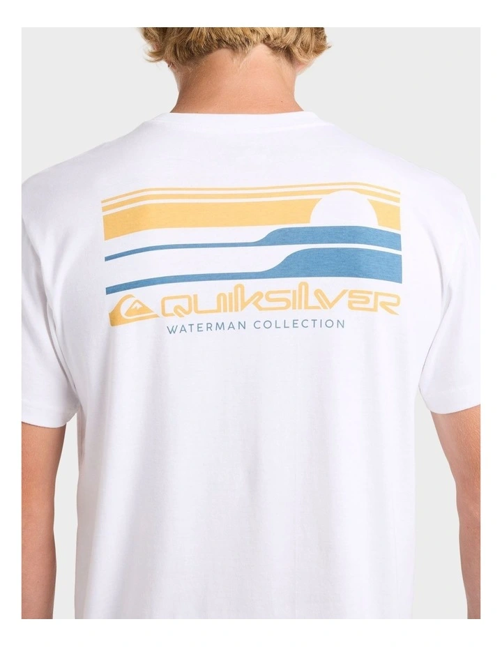 Stacked Horizon T-Shirt in White image 4