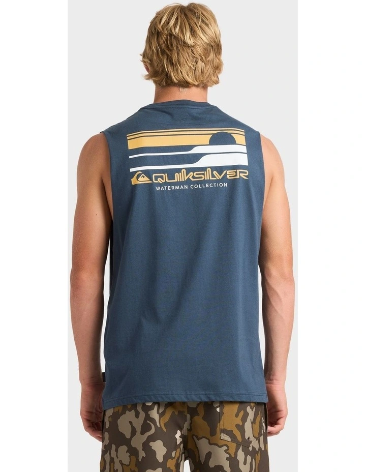 Stacked Horizon Muscle in Blue image 2