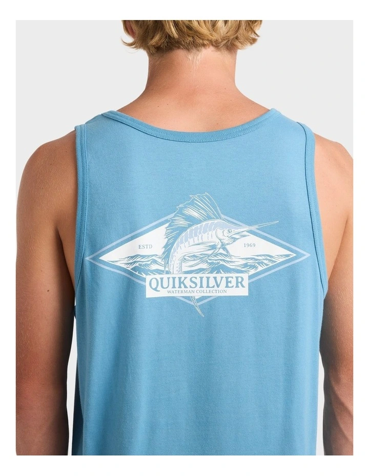 Rough Seas Tank Top in Blue image 4